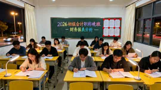 2026年初级会计职称培训晚班课程表